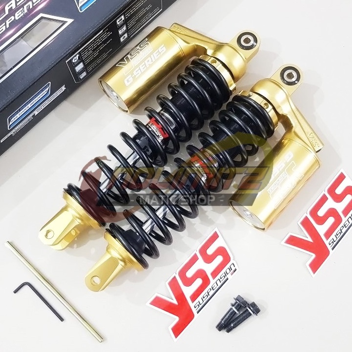 Shock YSS G Series Smooth Gold Edition 305mm Shockbreaker Yamaha Aerox 155