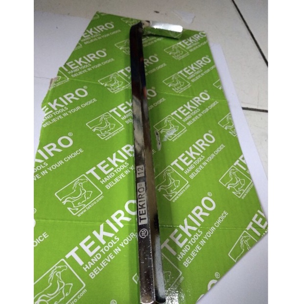 TEKIRO Kunci L panjang 12 MM / KUNCI L satuan / Alat Perkakas