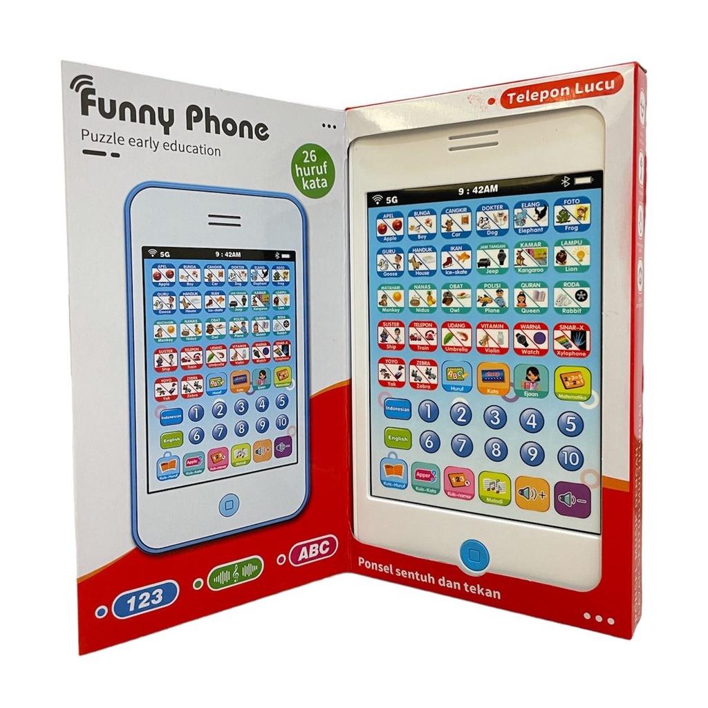 Mainan Anak FUNNY PHONE Mainan Telephone Anak Mainan Hp Anak Musikal