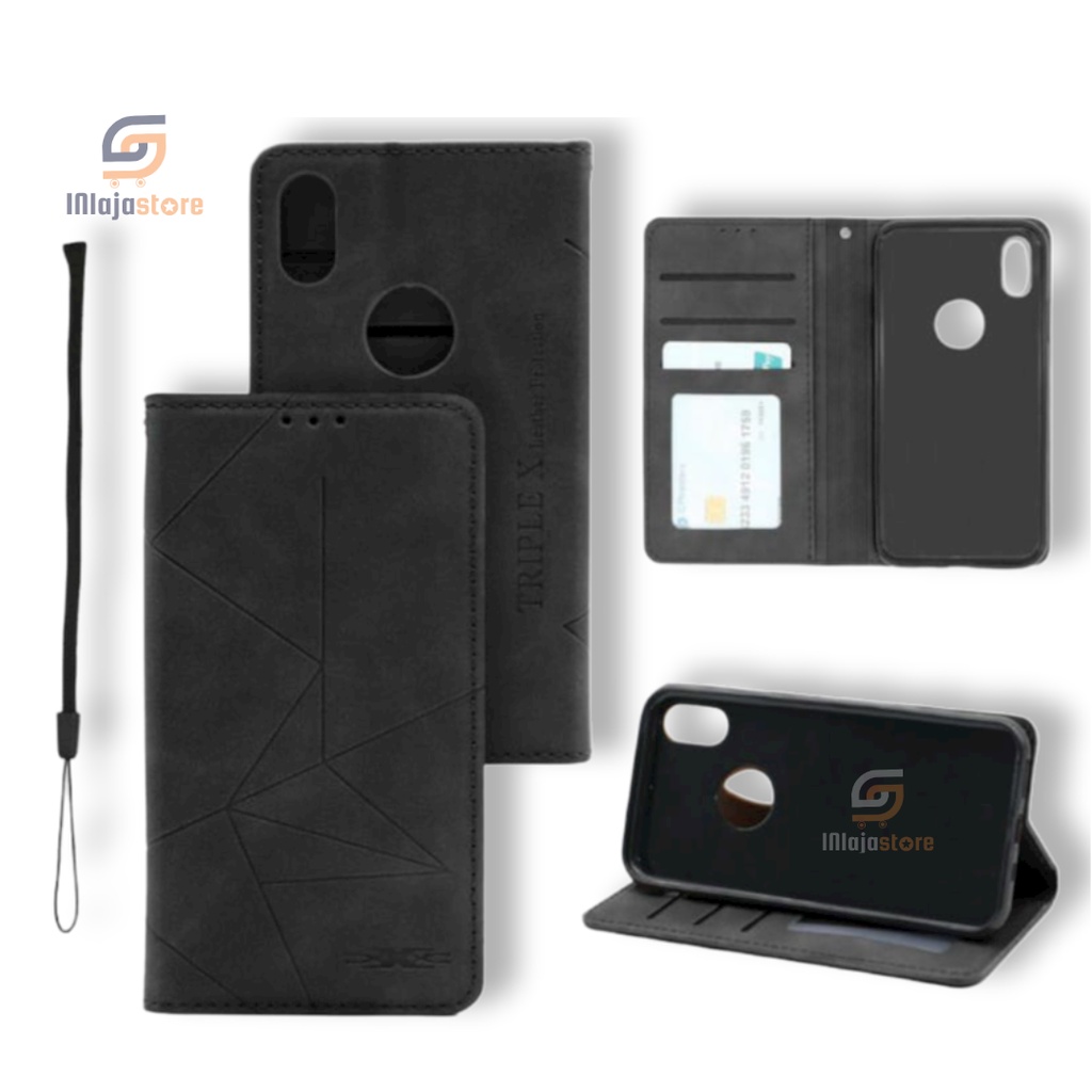 Flip Case Dompet Magnet Samsung J6 J6+ J5 J5 Prime J5 Pro Flip Leather Case Cover Wallet Magnet
