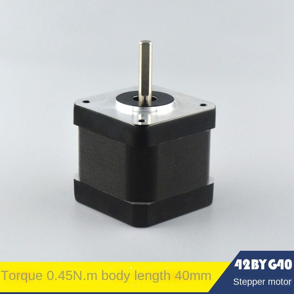 Motor Stepper Ukir Atas42 * 40MM Torsi 0.45N. m Printer 42BYGH40 Grafir