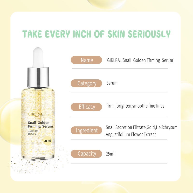 (READY &amp; ORI) GIRLPAL Snail  Golden Firming Serum BPOM