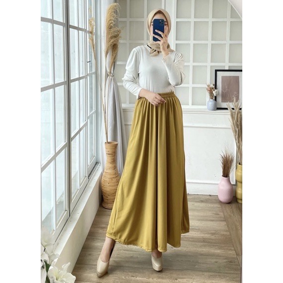 ROK POLOS MAYUNG PREMIUM / BASIC SKIRT / ROK MUSLIMAH PANJANG MURAH KERJA NGANTOR KULIAH CASUAL OOTD