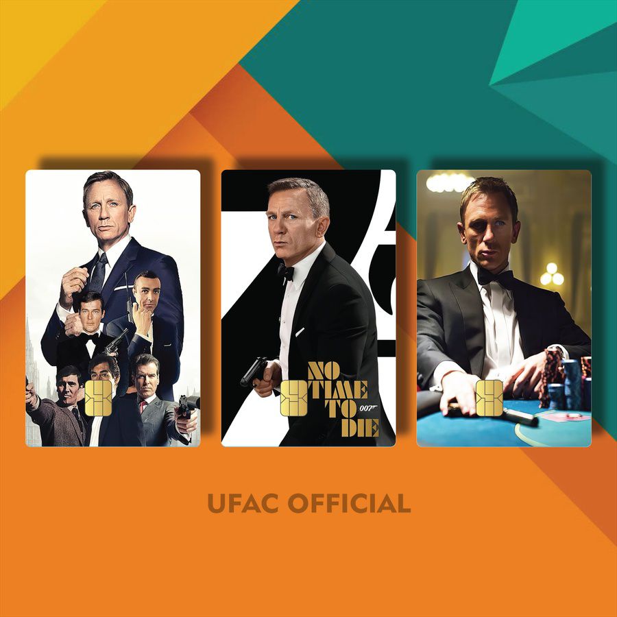 STIKER KARTU AESTHETIC MOVIES FILM SPECTRE JAMES BOND SKYFALL NHGOW/HF76Q/ COVER KTP POPULER MOVIE P