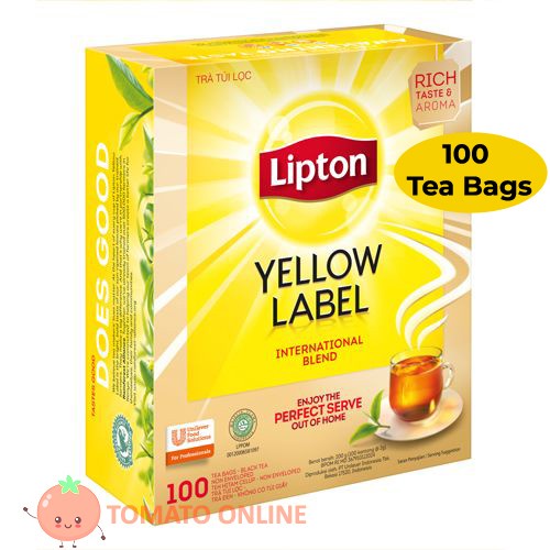 

Lipton Yellow Label Tea Teh Non Envelop / Unenvelop isi 100 sheet @2gr