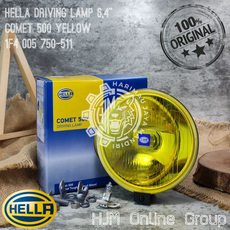 LAMPU SOROT - TEMBAK KABUT - DRIVING FOG LAMP HELLA COMET 500 YELLOW / KUNING