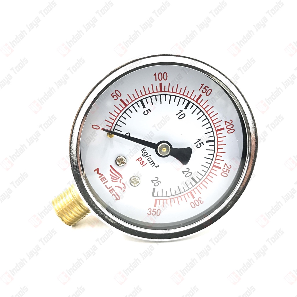 MEIJER Manometer 6 10 16 25 Bar - Pressure Gauge Ukuran Angin