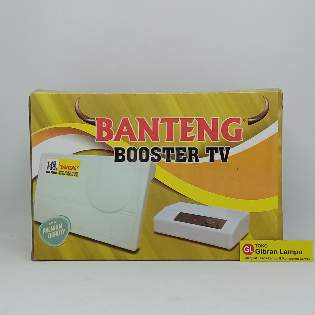 Booster Atas Bawah Banteng - Booster Antena TV Komplit - Penguat Sinyal