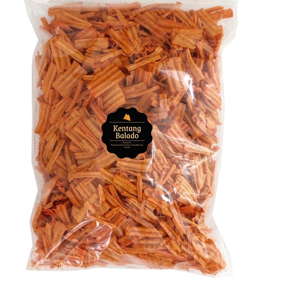 

BAYAR DITEMPAT✔️[DELISH SNACKS] Keripik Kentang Balado (Grosir) 500gr / Snack Cemilan Kilo Kiloan / Camilan Pedas|KD8