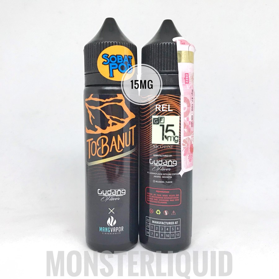 TOBANUT TOBACCO PEANUT BY GUDANG FLAVOR X MANG VAPOR 15MG 60ML