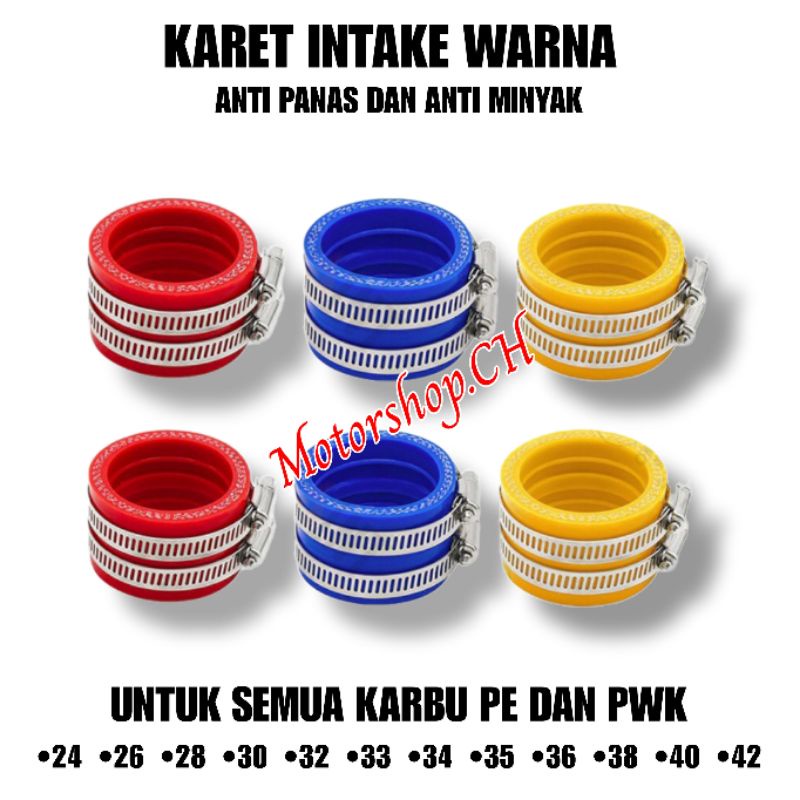 [ Rm ] Karet Intake Manifold Anti Panas Pe Pwk Pwl Pwm Karbu Standard 24 26 28 30 32 33 34 35 Baut