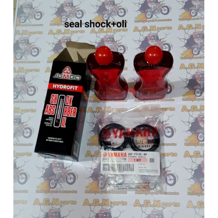 SEAL SHOCK DEPAN 1SET YAMAHA VIXION NEW/VIXION OLD/SCORPIO Z /R15 V1/V2SEAL merk YAMAHA