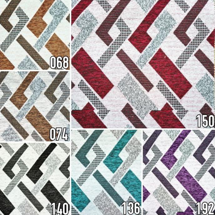 Kain Sofa / Jok / Kursi Hikaron Motif Criss-Cross - Foster