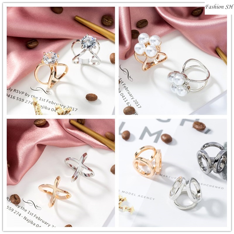 Ring Holder Syal Hijab Bentuk Bulat Untuk Wanita M40315