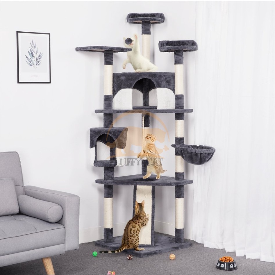 Cat Condo - Kandang Kucing - Panjatan Kucing - Rumah Kucing - Garukan Kucing - Mainan Kucing Anggora