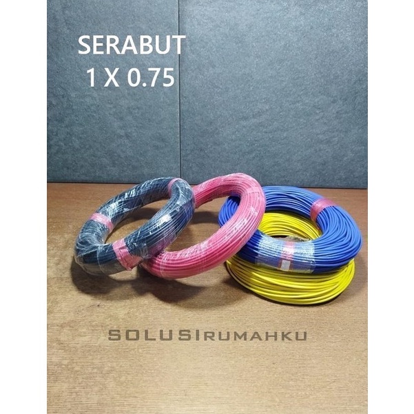 READY STOCK  Kabel Body 1 x 0.75 mm / Kabel Serabut Motor Mobil Otomotif/Audio/NYAF