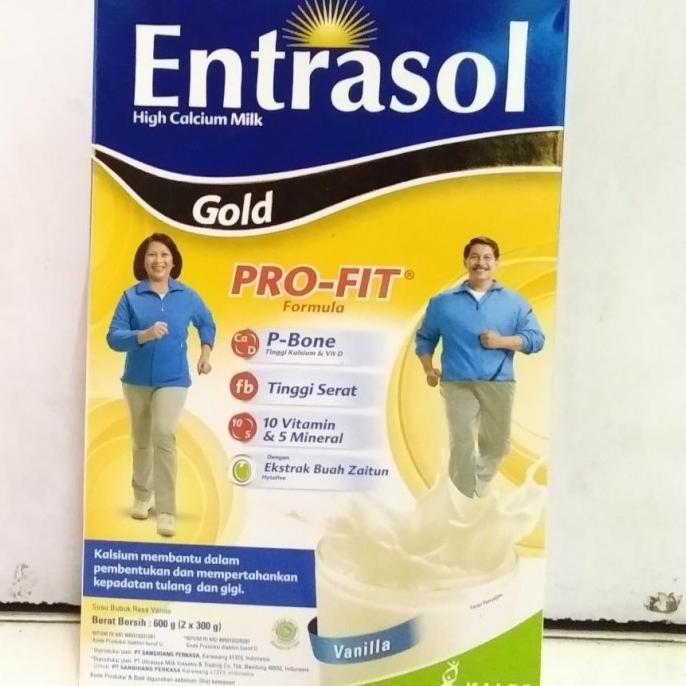 

[ COD ] entrasol gold 600gr vanila