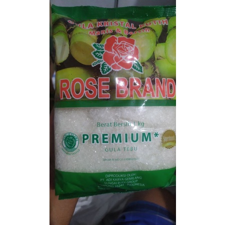 

Gula Kristal Putih 1 kg Rose Brand Hijau