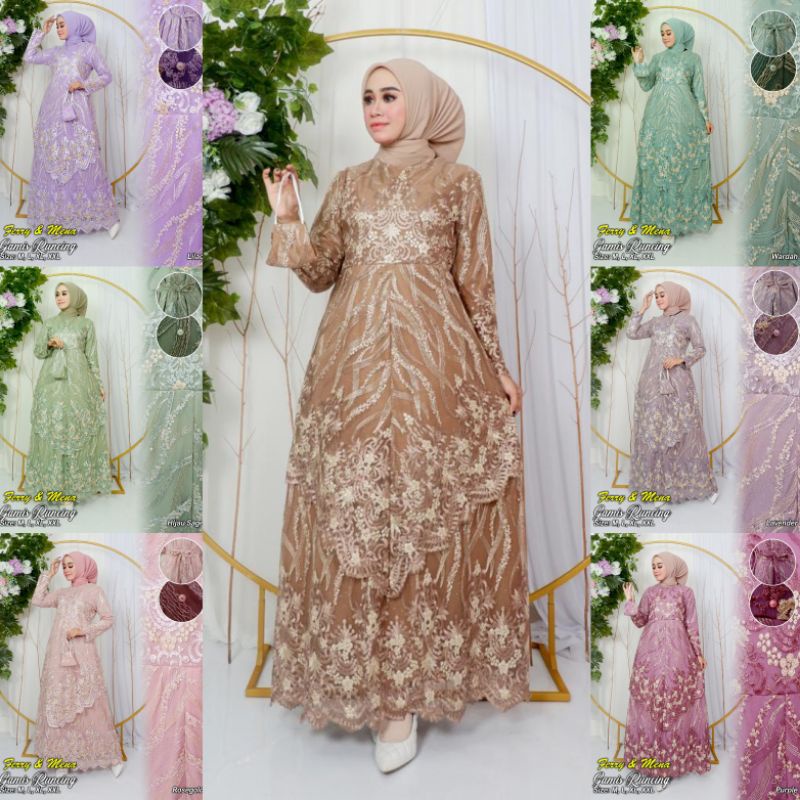 GAMIS RUNCING TUTON // BAHN TILLE BORDIR MITIARA FULL // By Ferry Mena