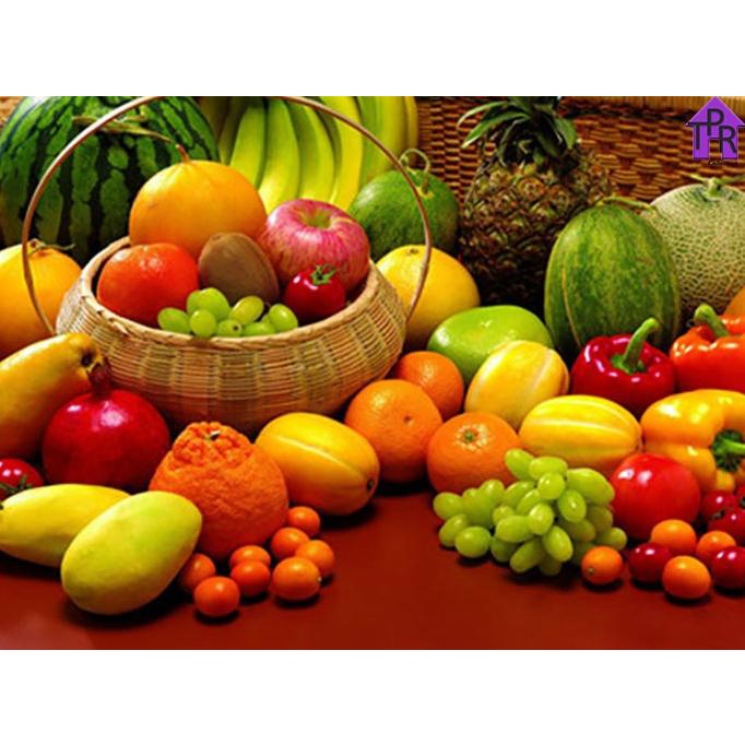 

DIY - Set Melukis / paint by number kit - FRUIT 40x50cm. part-2