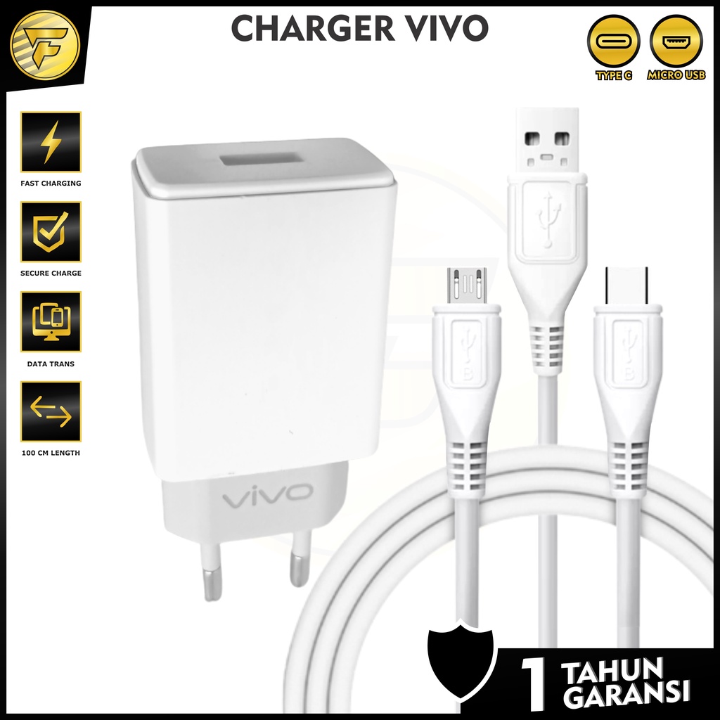 VIVO Charger Fast Charging Type C Micro USB casan HP universal original