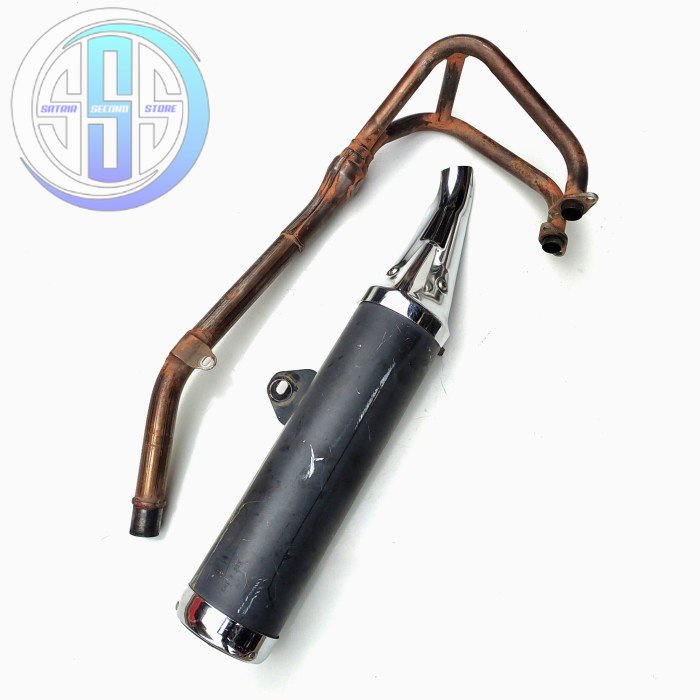 KNALPOT STANDAR NINJA 250 KENALPOT SLINCER NINJA 250 KARBU ORIGINAL