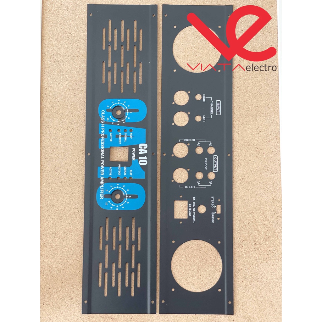 BOX PANEL CA10 PREMIUM (1SET) PLAT COVER CA 10 BOX PANEL DEPAN BELAKANG POWER AMPLIFIER