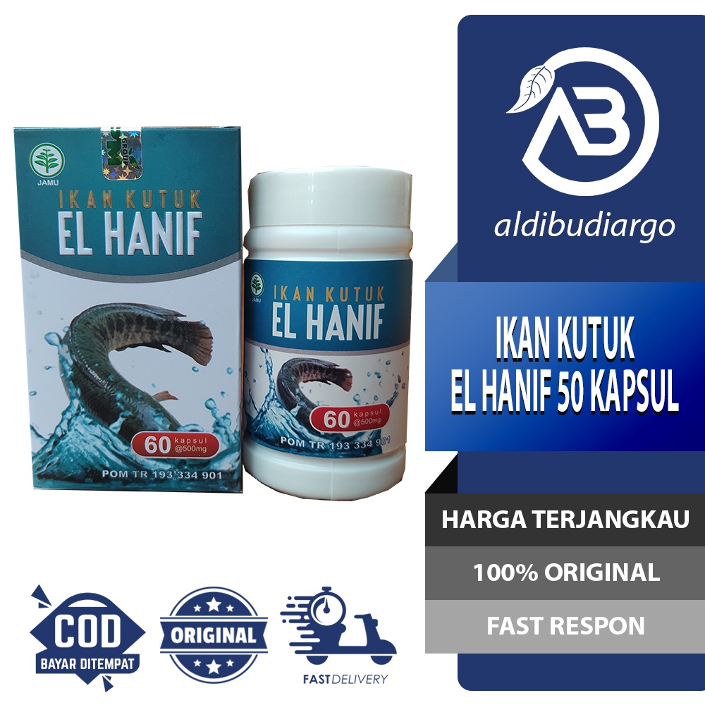 IKAN KUTUK EL HANIF ISI 60 KAPSUL MEMBANTU MEMELIHARA KESEHATAN