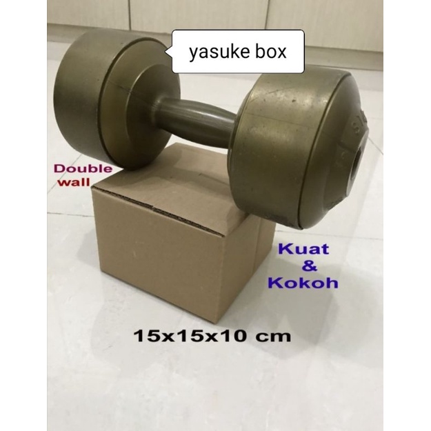 

dus UK.15x15x10 cm.doble wall luar dalem polos kokoh buat packing.