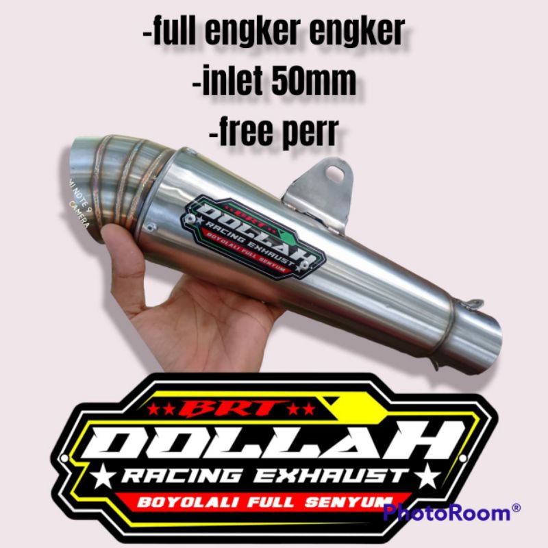 Slincer knalpot dollah brt inlet 50mm