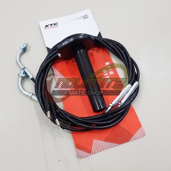 Gas Spontan KTC Kytaco 2 Kabel AT-02 CNC Universal NMAX Aerox 155 Lexi