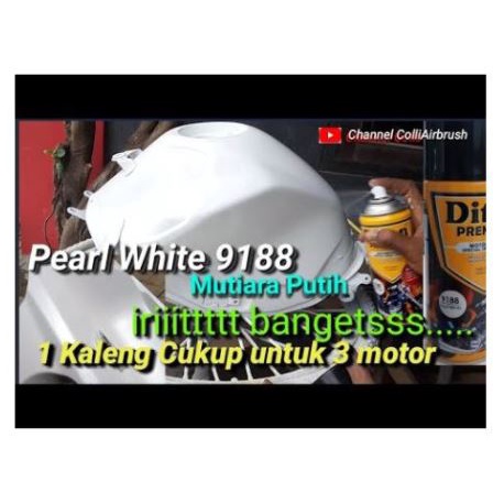 Pilox Diton Premium Pearl White 9188 400ml Warna Putih Mutiara Cat Semprot Tahan Bensin