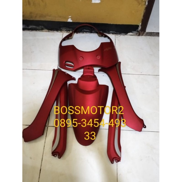 Cover body depan scoopy 2019 merah doff