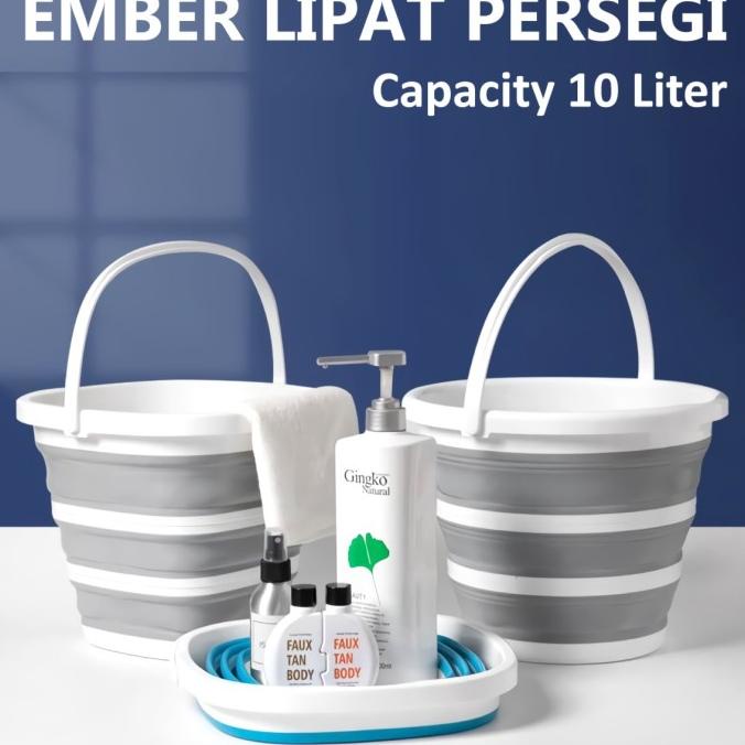 Ember Lipat Portable 10 Liter Ember Lipat Silicone Serbaguna Foldable