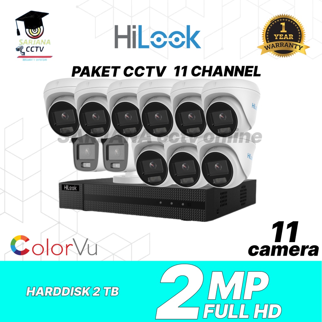 Jual Paket Kamera Cctv Channel Hilook Colorvu Shopee Indonesia