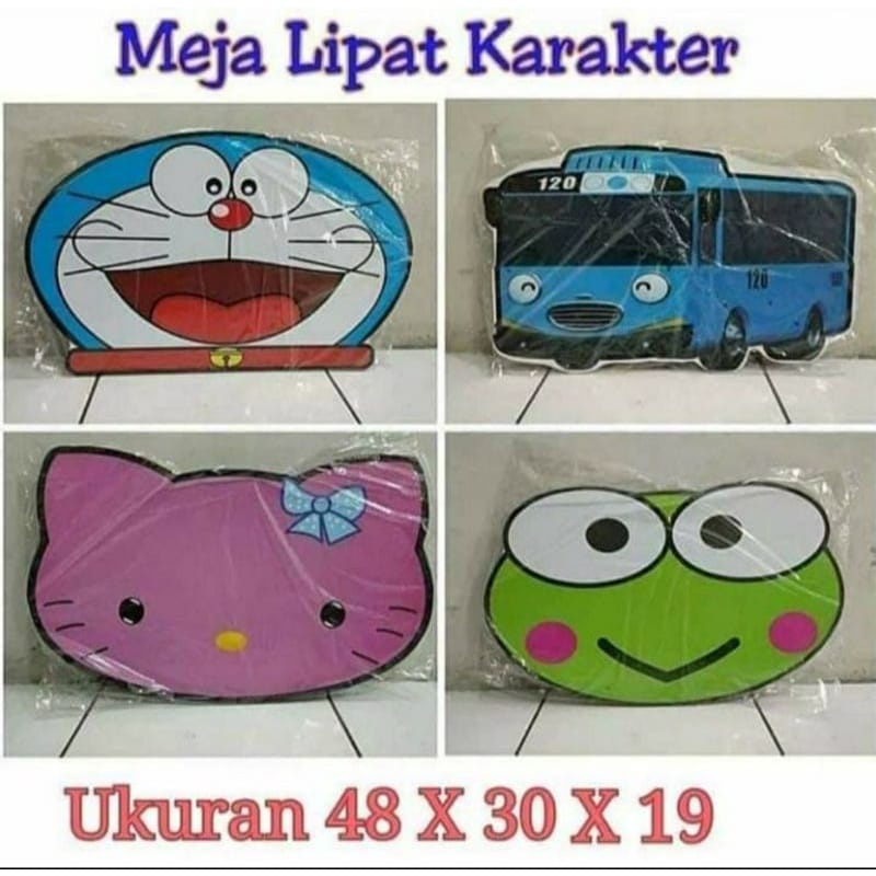 {JI} Meja Belajar Anak Lipat Karakter