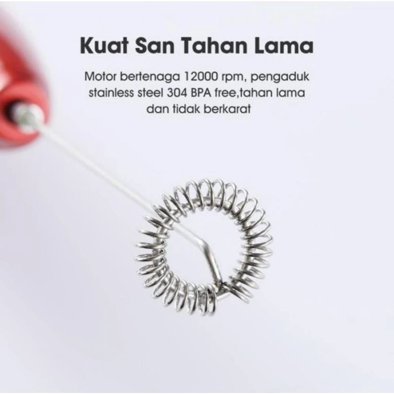 Pengocok Susu Mini Milk Frother SAMONO SW-MFB11 SW-MFR11 SW-MFS11