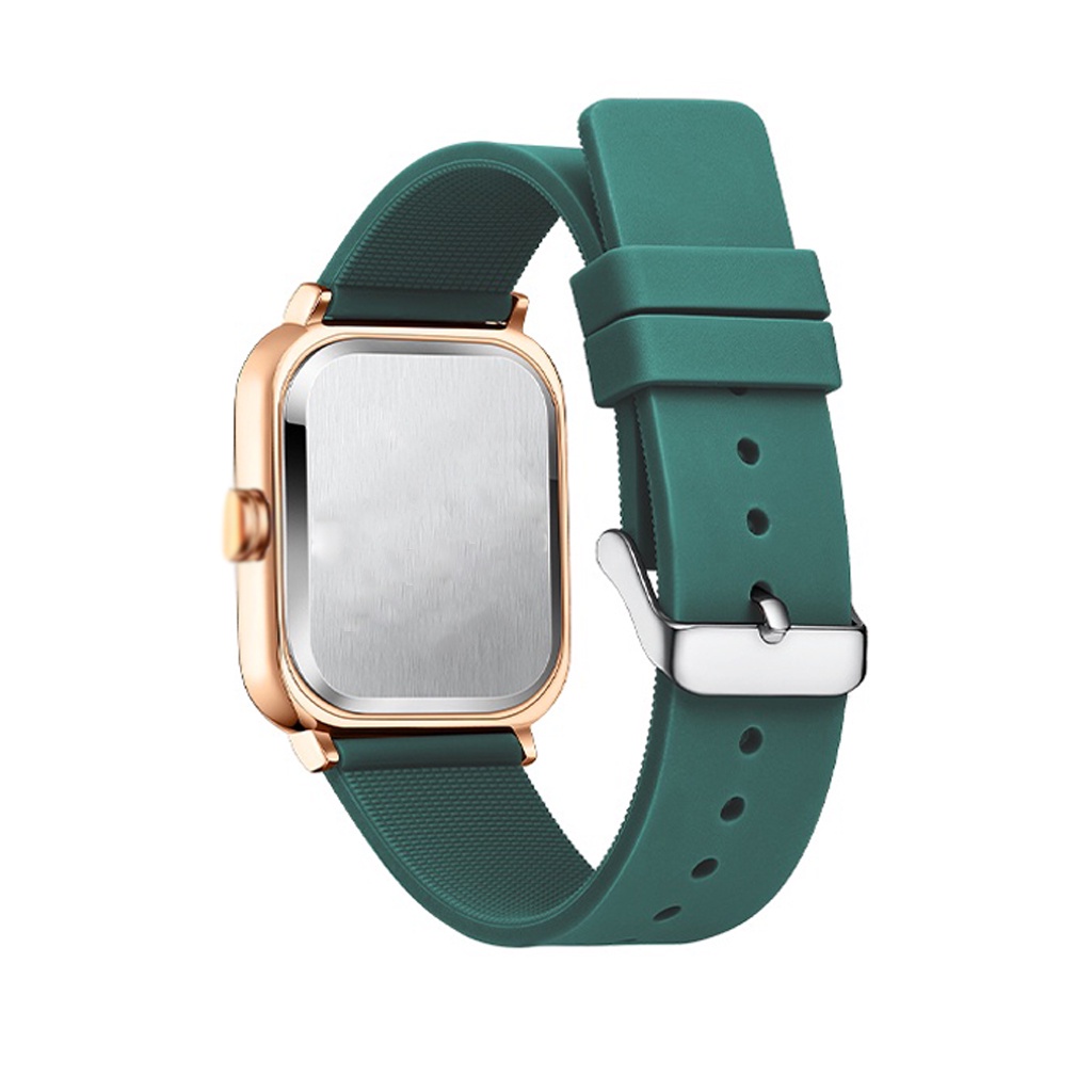 MurmerOfficial Jam Tangan Wanita Santai Mode Tali Silikon Display Kuarsa Simple Dial Anti Air Jam Tangan Cewek JT049