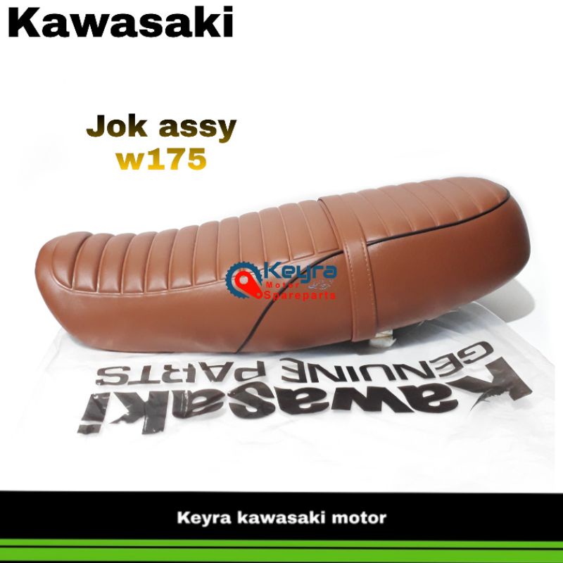 JOK ASSY KAWASAKI W175 BROWN ASLI ORIGINAL KAWASAKI