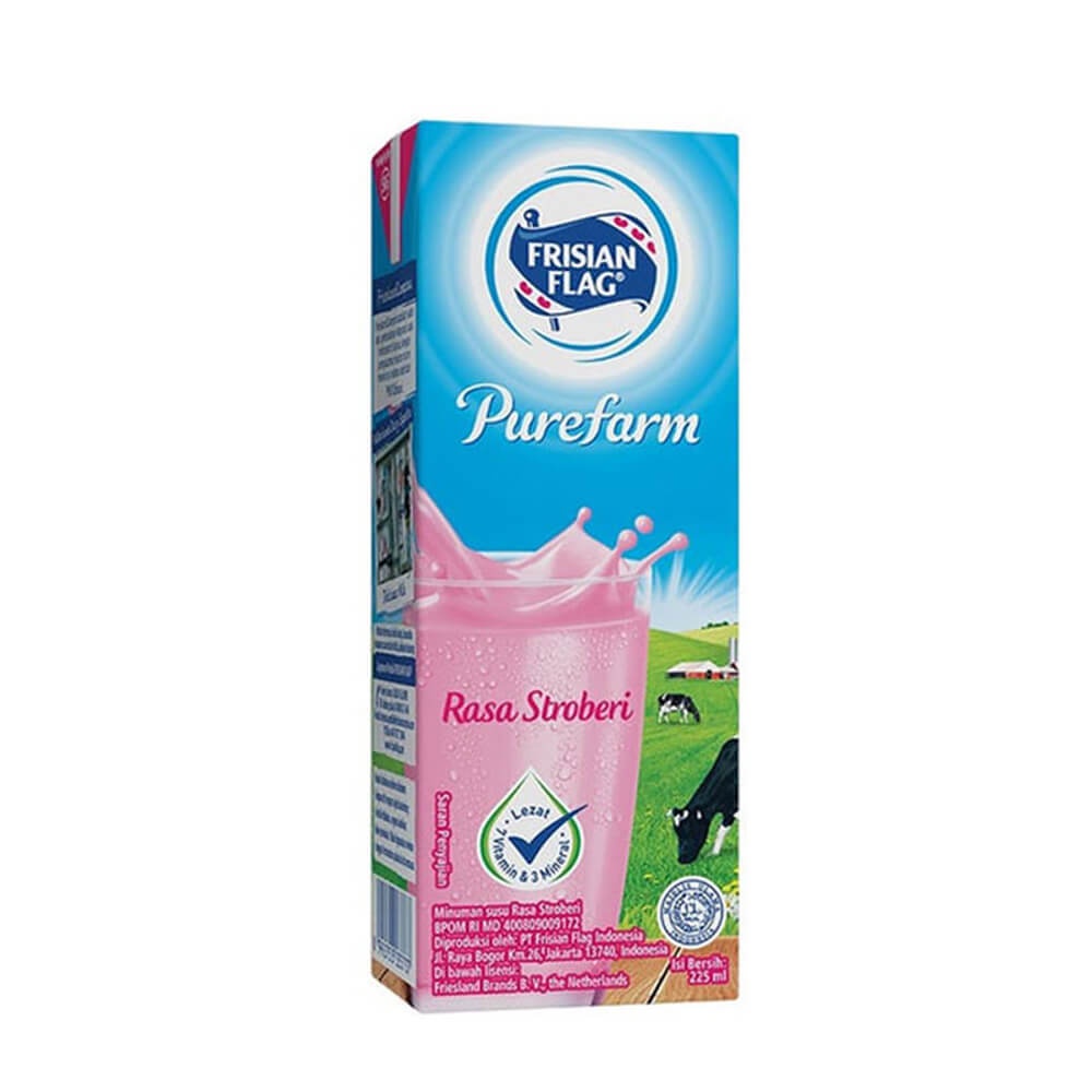 

Frisian Flag Susu UHT Strawberry 225ml // Frisian Flag Strawberry 225ml