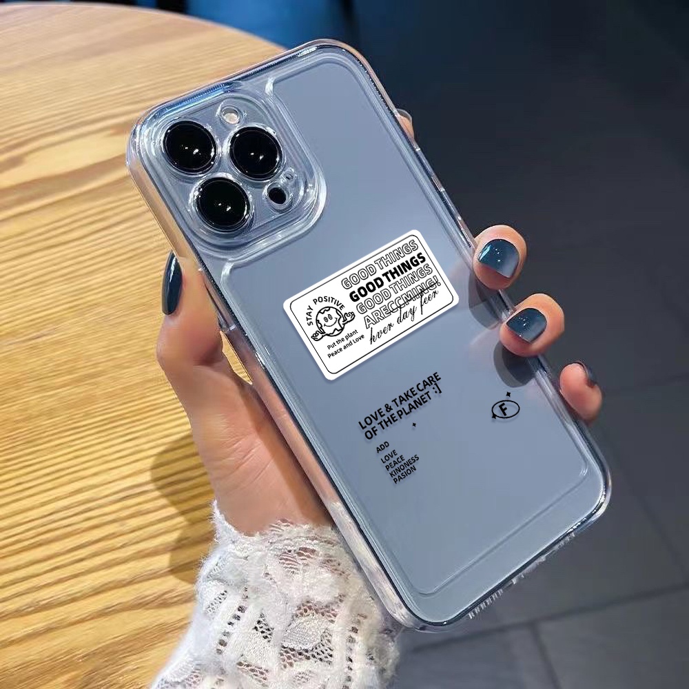 Case Bahan Akrilik TPU Transparan Tahan Banting Untuk iPhone 14 13 12 11 Pro Max XS Max XR X 14 8 7 Plus SE 2020 2022