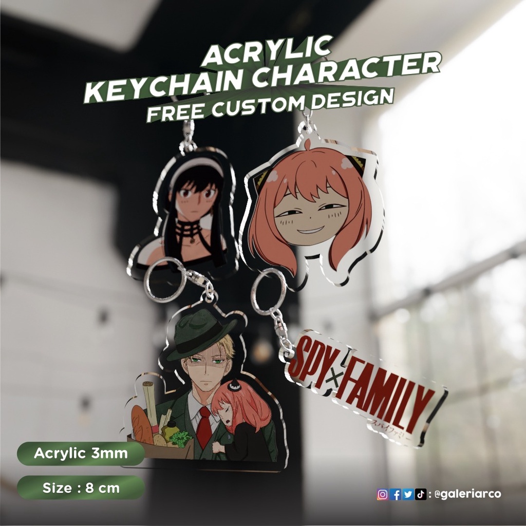 Gantungan Kunci Karakter / Ganci karakter Custom
