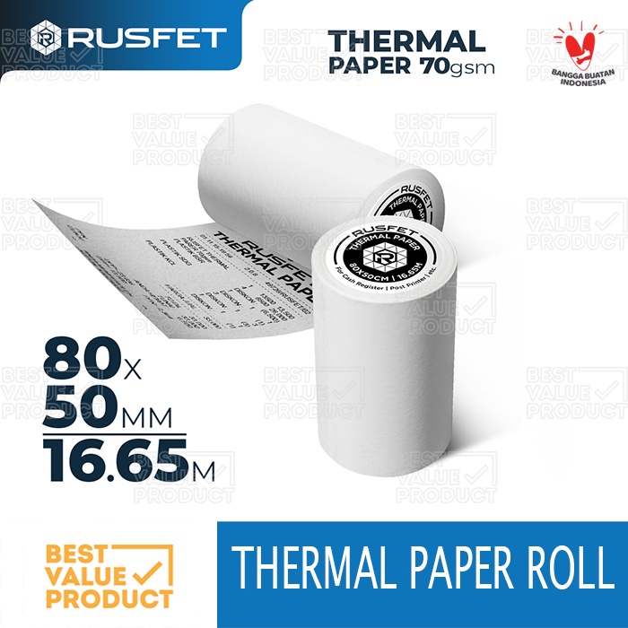 

Thermal Paper 80 x 50 / Kertas Struk Thermal 80x50