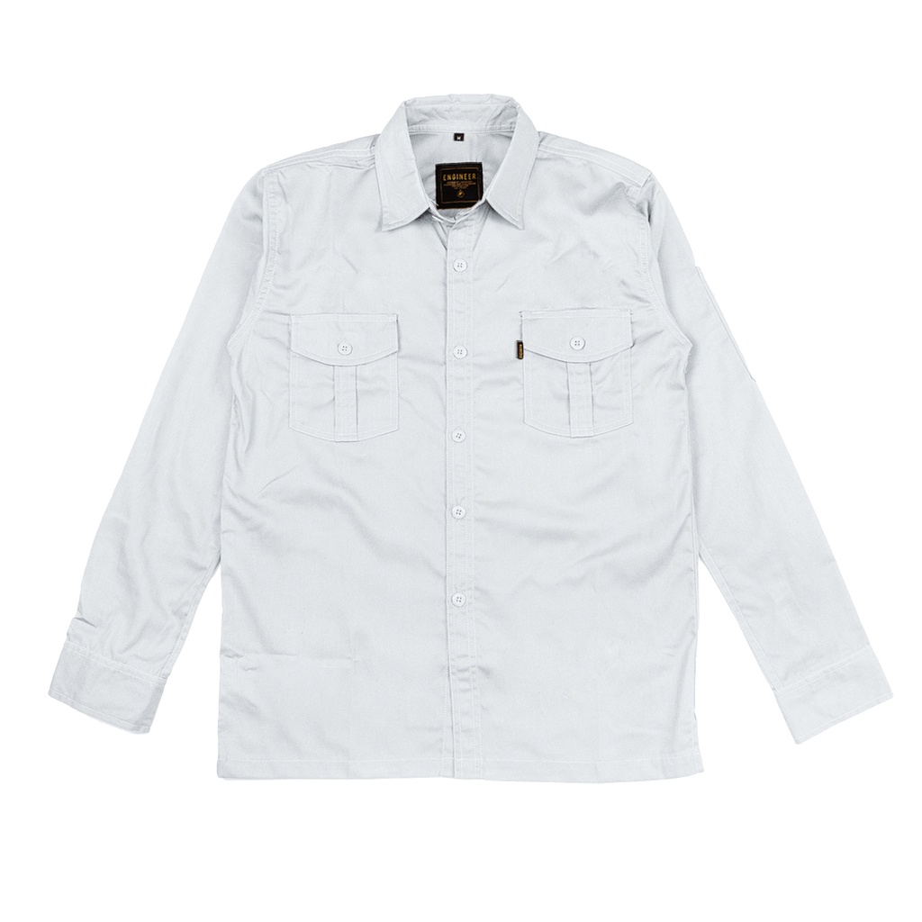 Basic Workshirt - SERI KEMEJA POLOS PANJANG UNISEX by ENGINEER
