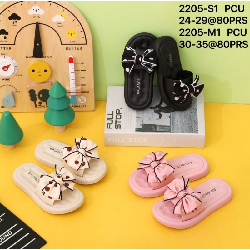 Chubby toodler 2205 sendal Sandal Anak Perempuan Kasual Sehari-Hari Variasi Pita Polkadot Sandal Anak dan Ibu Mom Couple Perempuan Terbaru Sandal