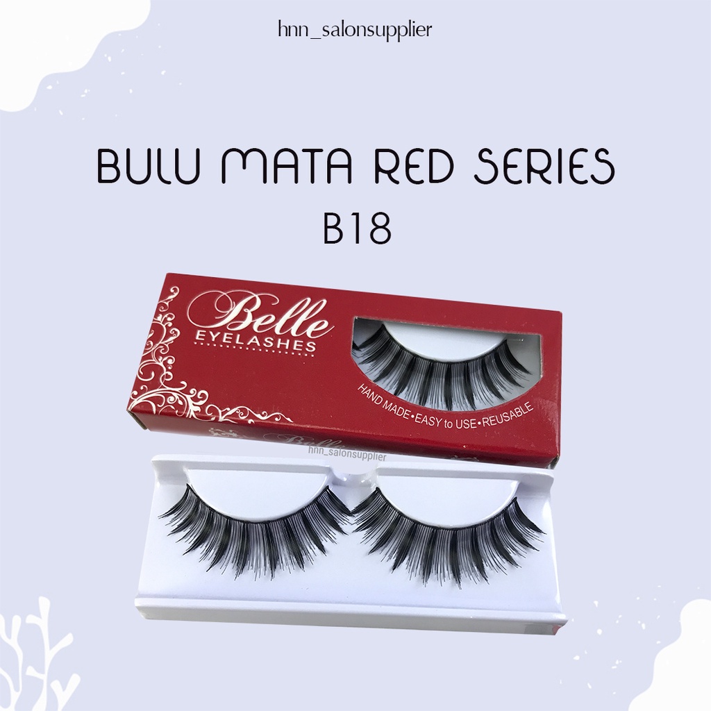 B18 Bulu Mata Palsu Handmade Fake Eyelash Eye Lashes Lash Artifivial Belle Eyelashes