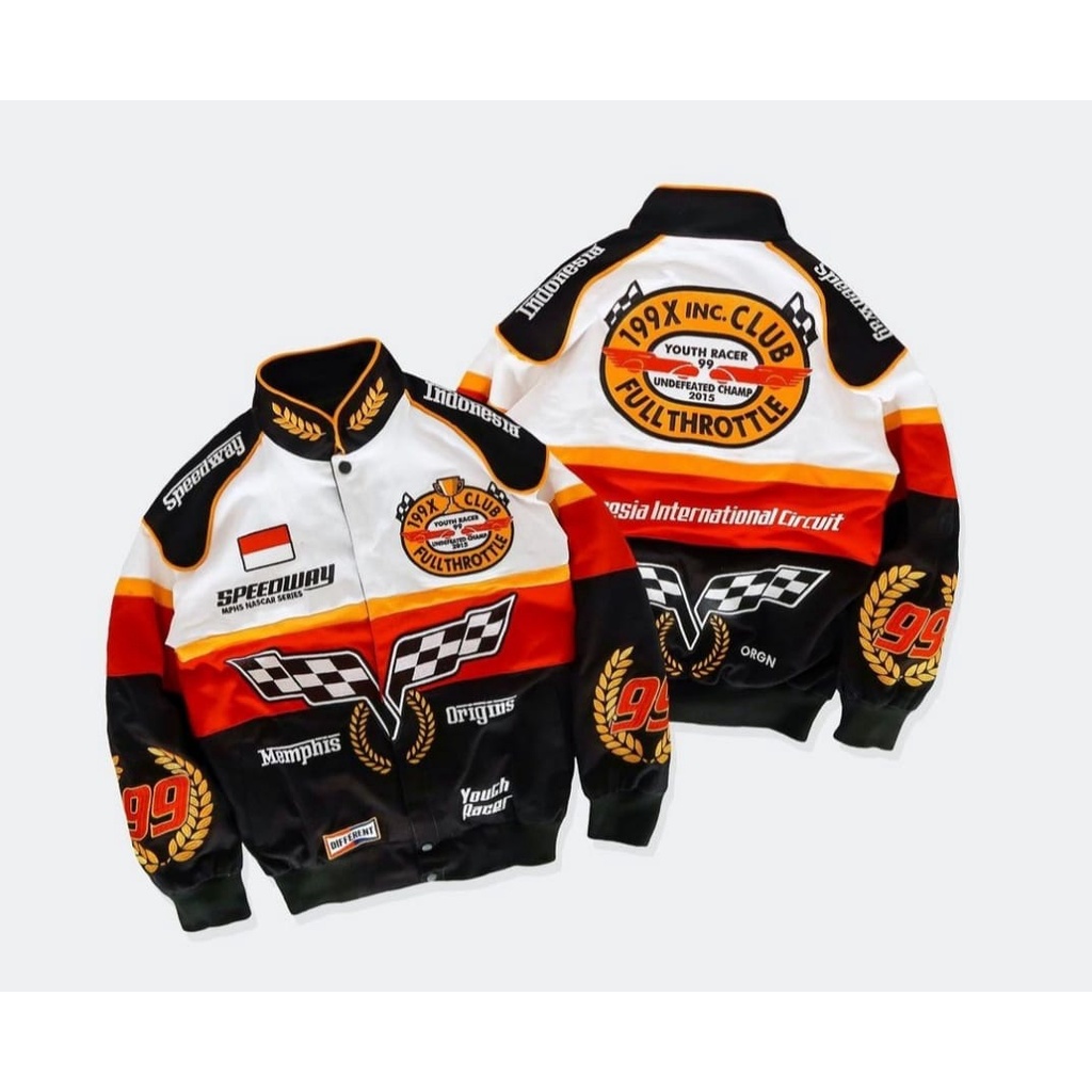 Jaket Nascar Memphis Wildfast Fullprint Bahan Lotto