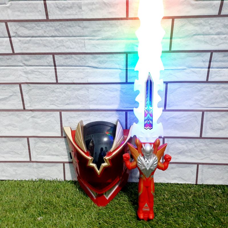 mainan set pedang dan topeng satria bima - mainan set topeng bima