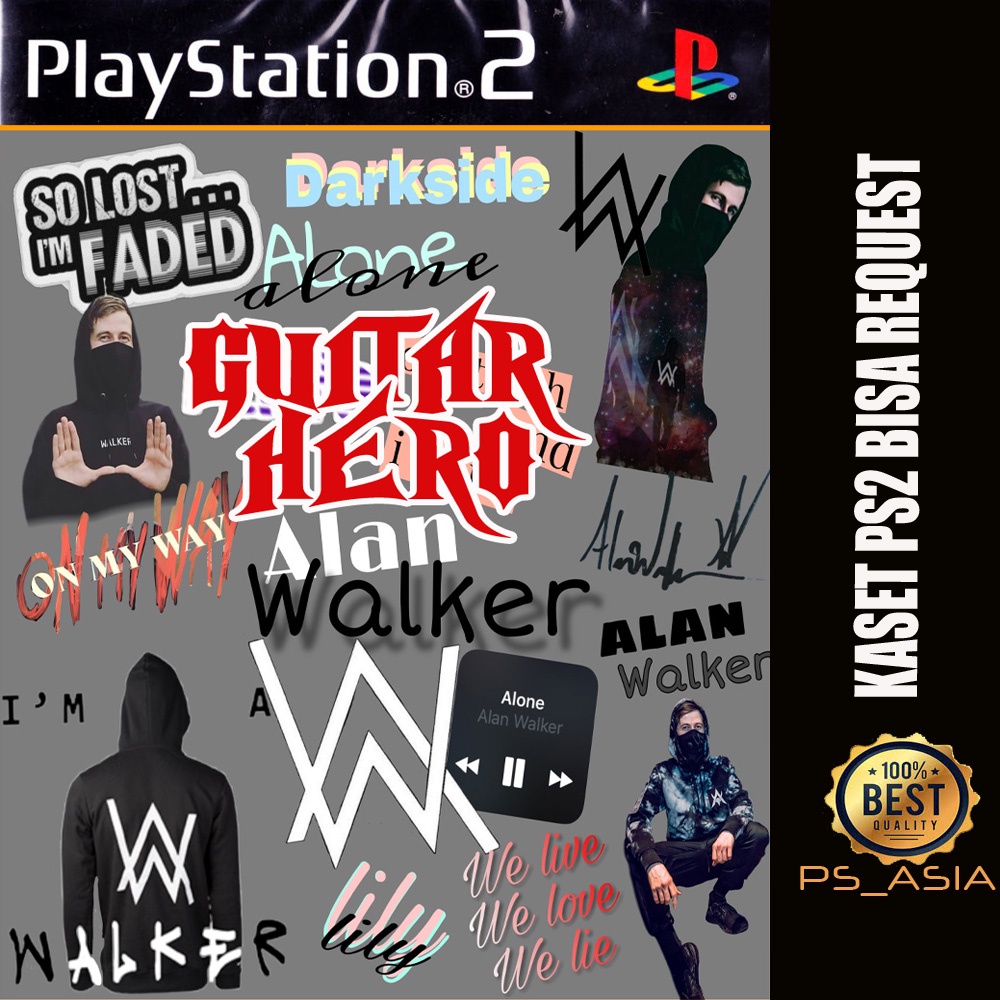 Kaset PS 2 Guitar Hero ALan Walker - Gitar Hero PS2