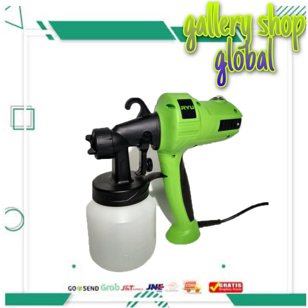 Jual RYU Spray Gun Electrik RSE 800 Semprotan Cat Tembok Paint Zoom